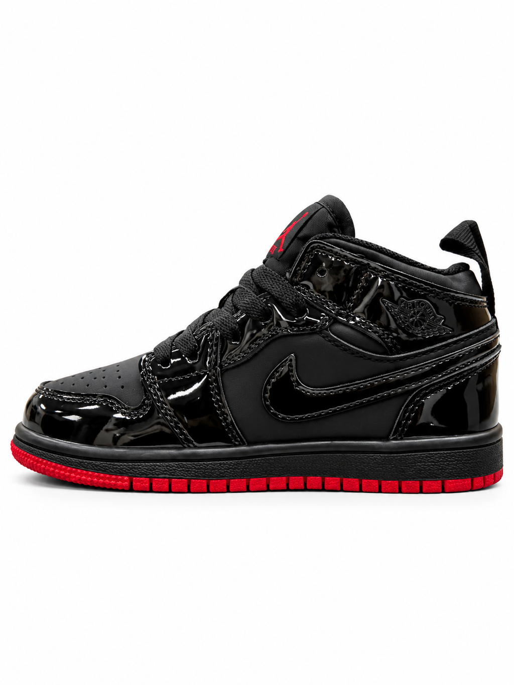 JDAN Retro 1 Charol Negro Rojo