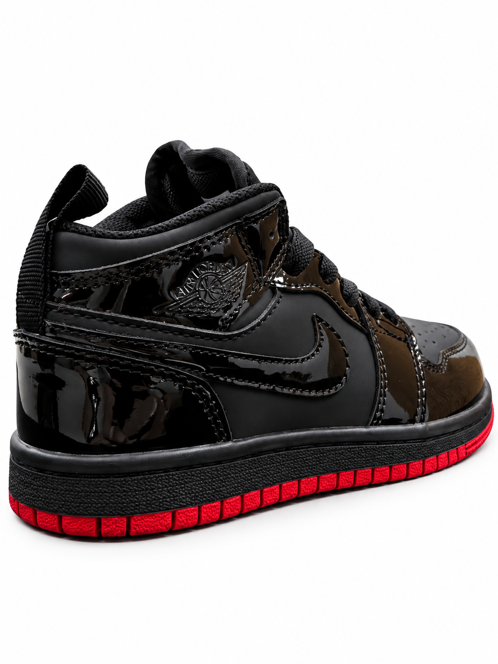 JDAN Retro 1 Charol Negro Rojo