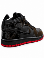 JDAN Retro 1 Charol Negro Rojo