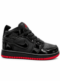 JDAN Retro 1 Charol Negro Rojo